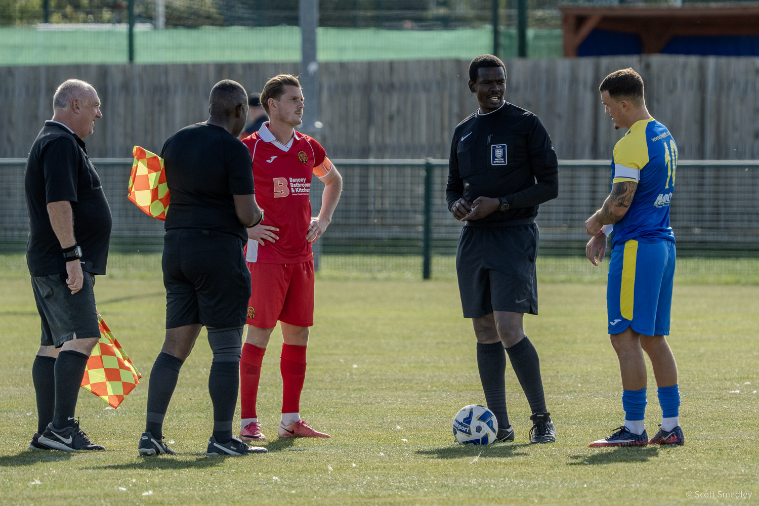 Royal Wootton Bassett Town v Corsham Town Action from Men's First Team v Corsham on 26 September 2026 (Credit: Scott Smedley.)