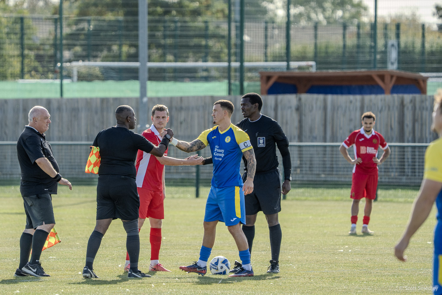 Royal Wootton Bassett Town v Corsham Town Action from Men's First Team v Corsham on 26 September 2026 (Credit: Scott Smedley.)