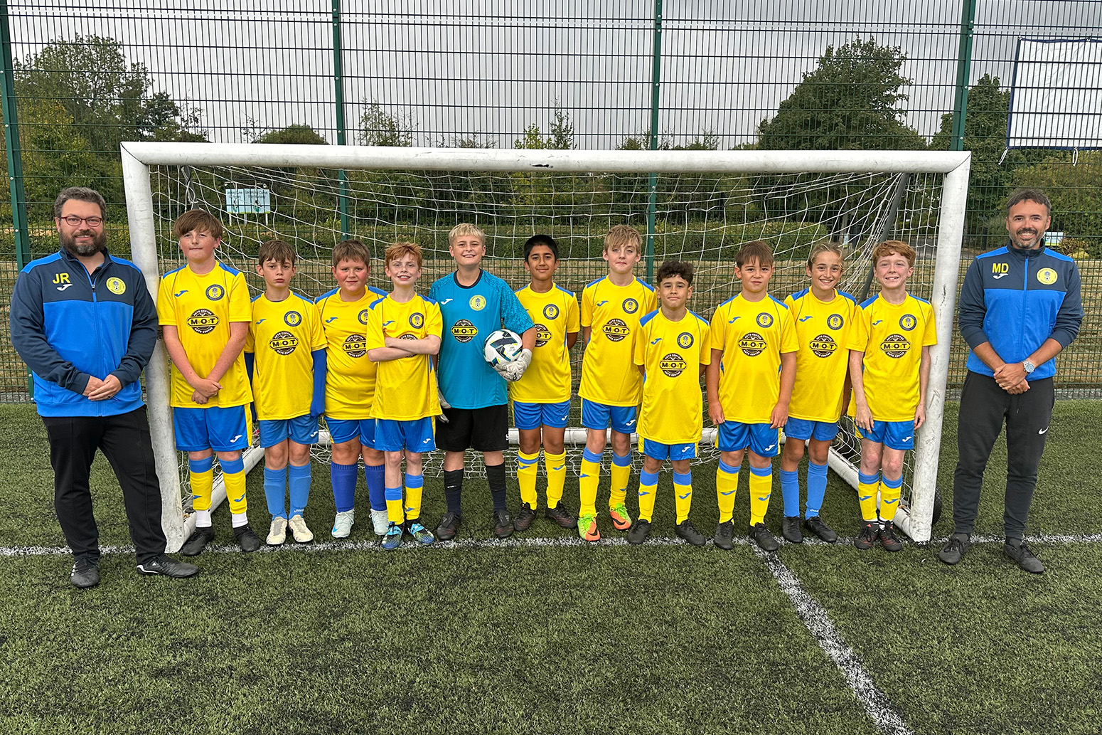 Under 12 Yellow Team Photo