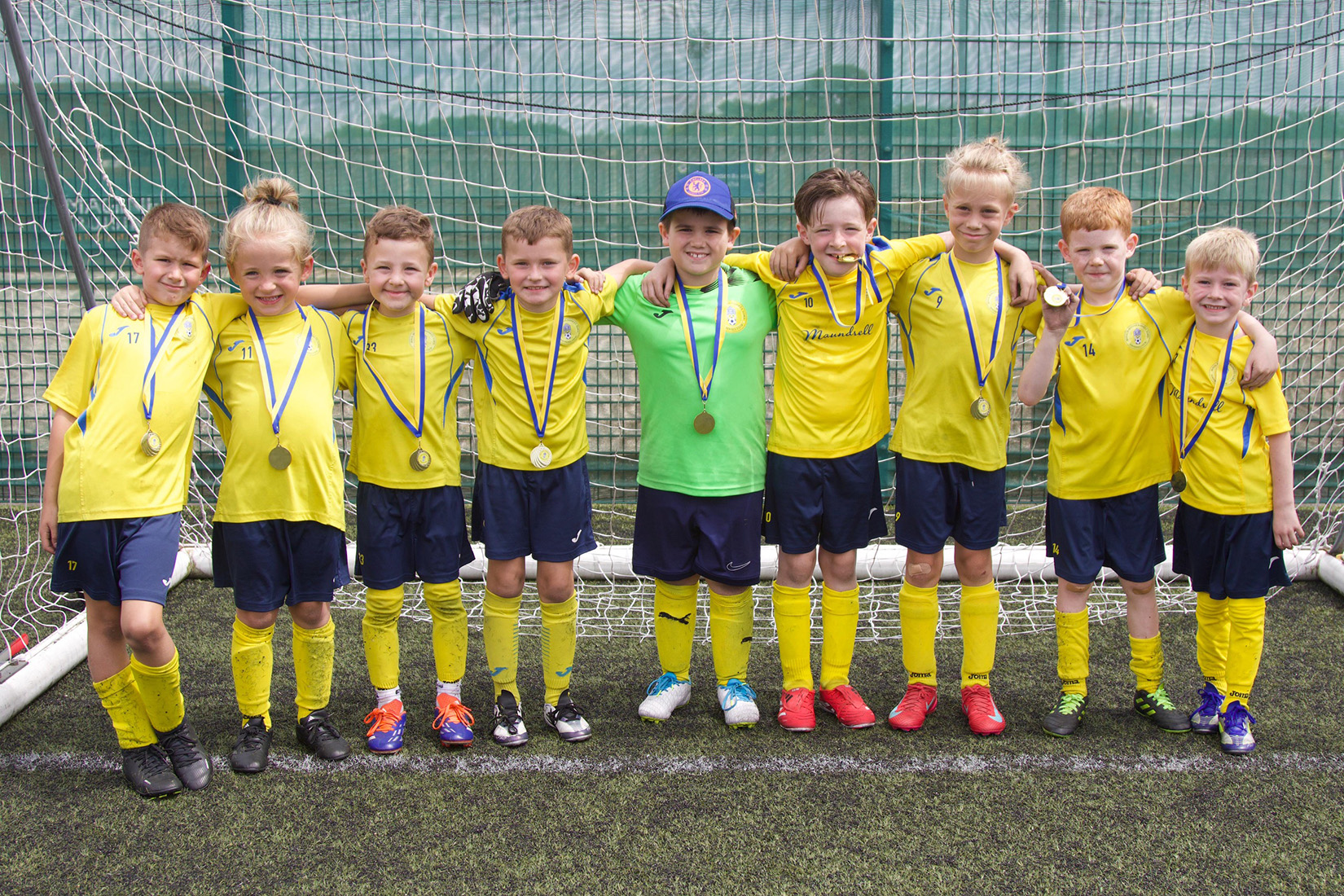 Under 8 Yellow Team Photo